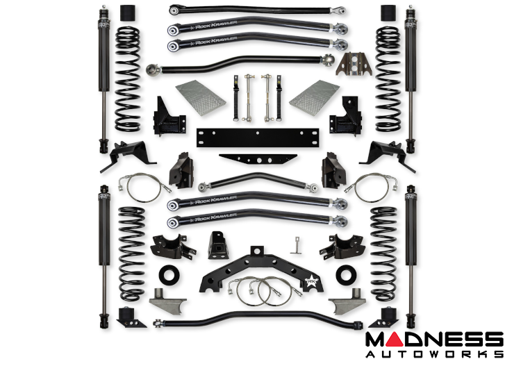 Jeep Wrangler JK Lift Kit - Rock Krawler - X Factor X2 - w/ 6in Rear Stretch - Stage 1 - `07-`18
